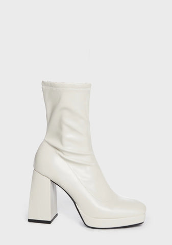 Quiet Approach Heeled Sock Boots