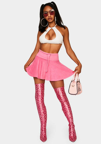 Pink Not Ur School Grl Mini Skirt