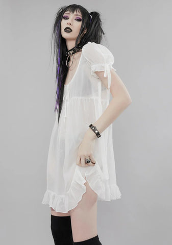 Wayward Romance Chiffon Babydoll Dress