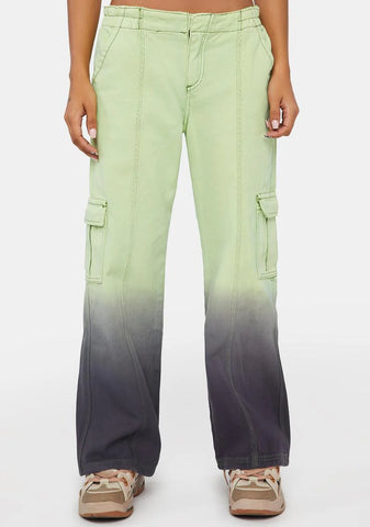 Dip Dye Utility Trousers