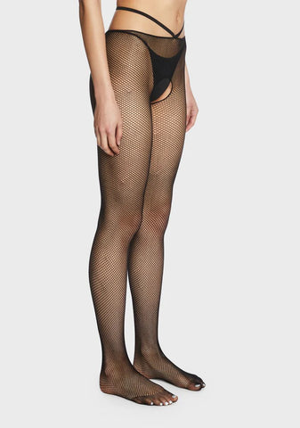 Wave Of Jealousy Crotchless Tights