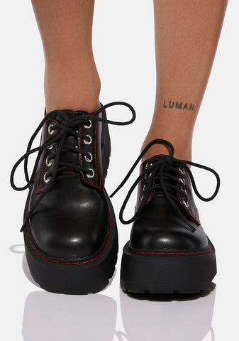 Talk Is Cheap Platform Oxfords