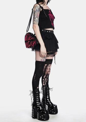 Run From Suburbia Faux Fur Backpack