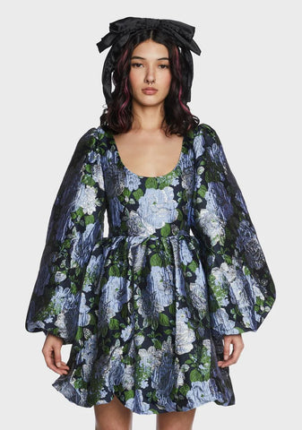 Natalia Jacquard Mini Dress