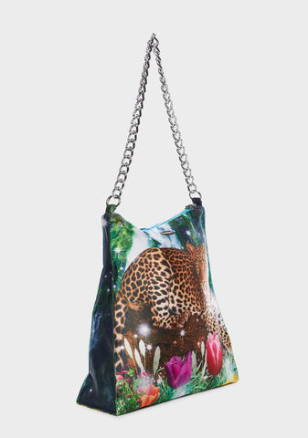 Leopard Butterfly Tote Bag