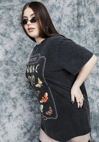 Real Flighty Behavior Oversized Graphic Tee