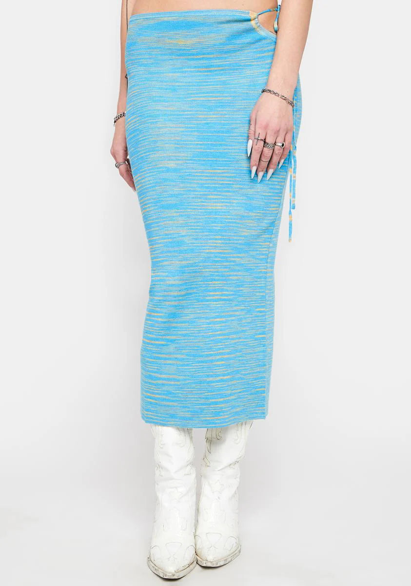 Sky Chasing The Sun Midi Skirt