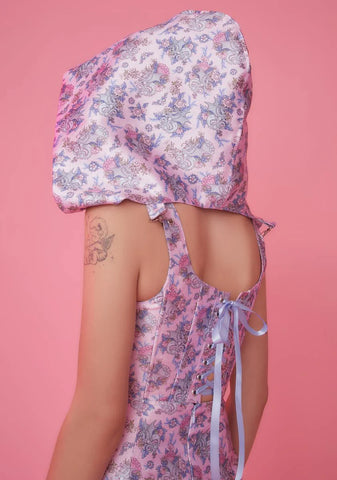 Are We Human Hooded Corset Top