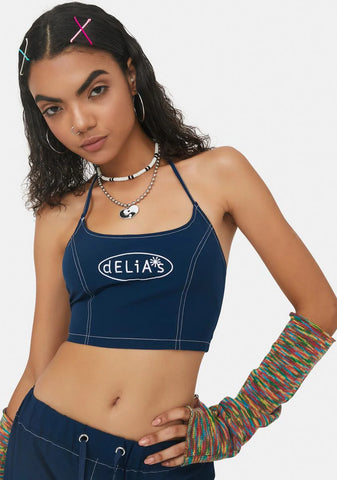 Catching Wind Nylon Halter Top
