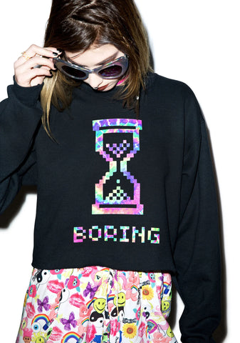 Boring Crop Sweatshirt