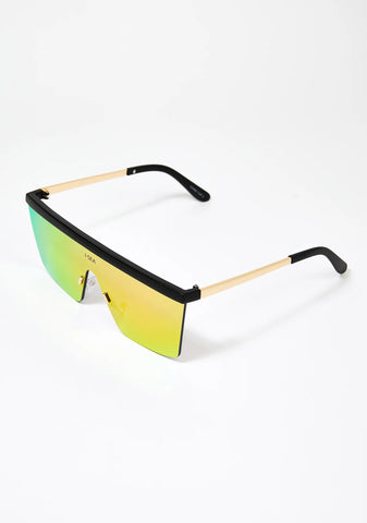 Purple Phoenix Shield Sunglasses