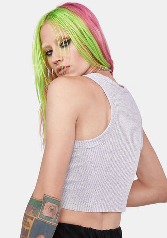 Slay Life Ribbed Crop Tank