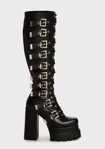 Hell Raiser Knee High Boots