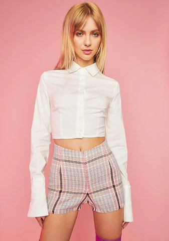 Top Marks Tweed Shorts