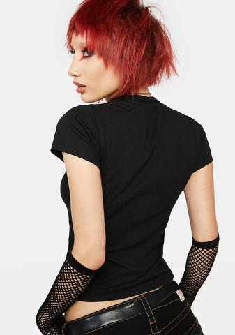 Pentagram Babe Rhinestone Graphic Tee