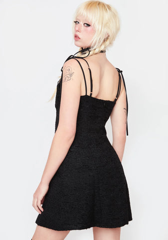 Noir Never Letting Go Mini Dress