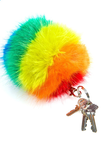 Spectrum Pom Pom Keychain