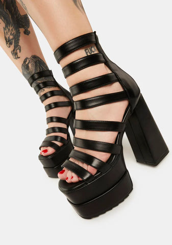 Double Tap Platform Sandals