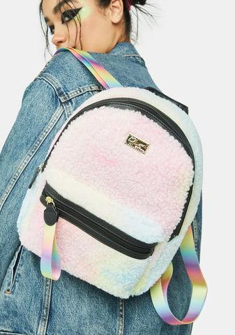 Teddy Bear Faux Fur Backpack