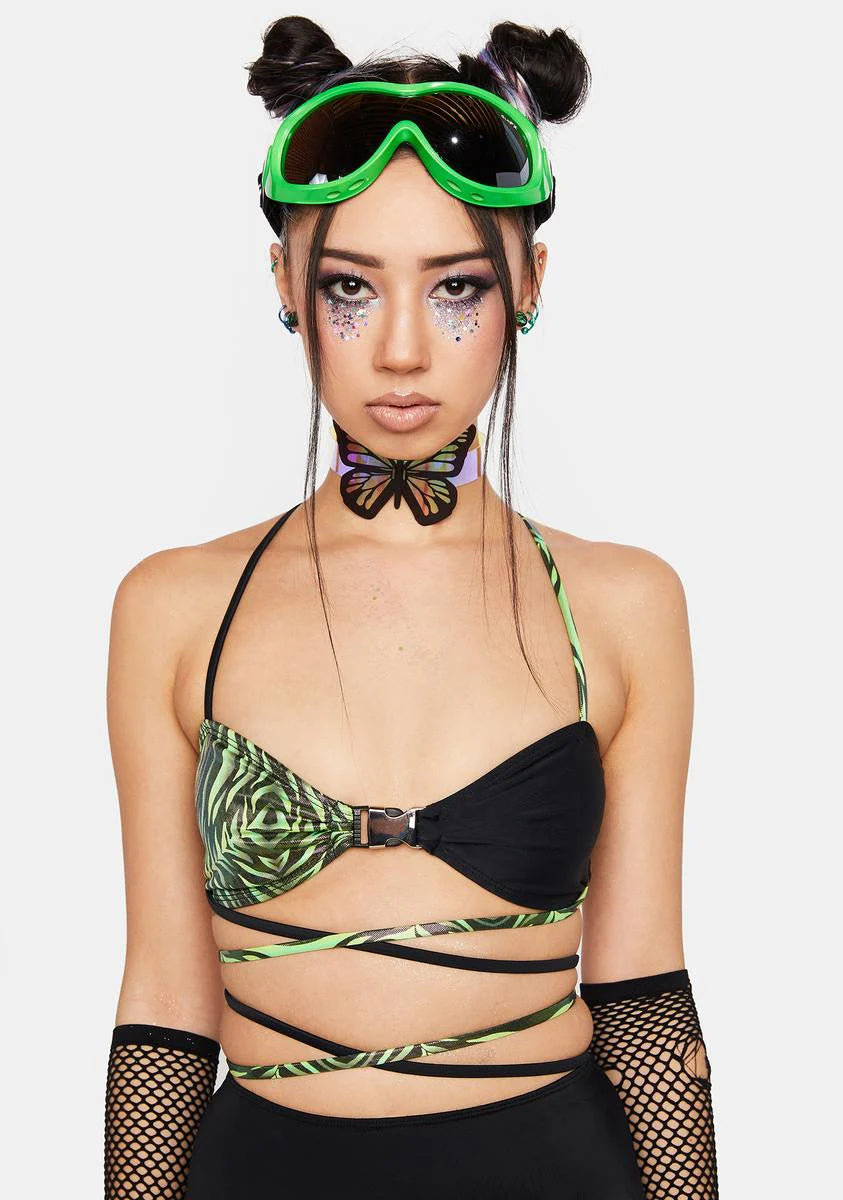 Safari Slime Buckle Bra Top
