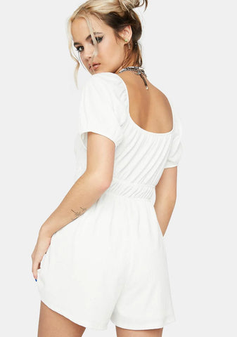 Lost In Spring Short Sleeve Romper