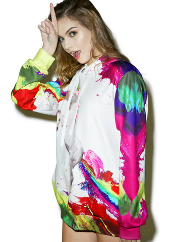 Unicorn Acid Oversized Hoodie