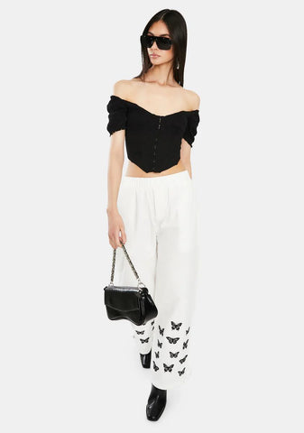 Black Sydney Corset Top