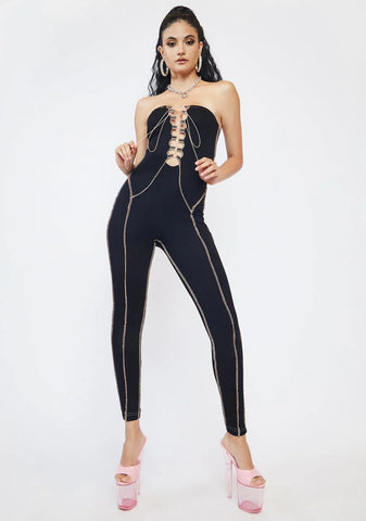 Diva Energy Lace-Up Jumpsuit