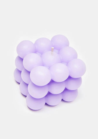 Lilac Outside The Box Cube Candle