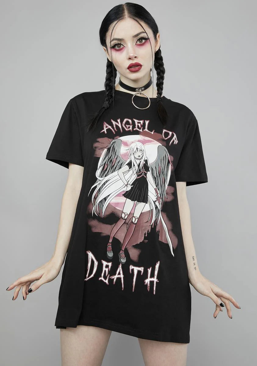 Deathly Angel Oversized Tee