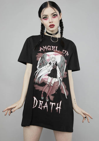 Deathly Angel Oversized Tee