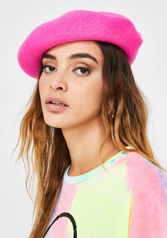 Sweet Fetch My Things Neon Beret