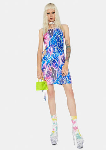 Electrify Me Cutout Mini Dress