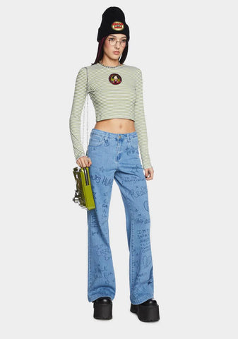 Jane's Addiction Striped Top