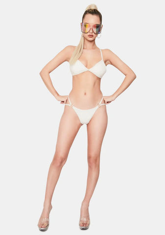 White Kailyn String Bikini Bottoms
