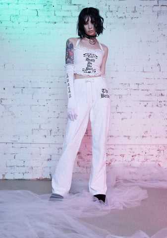 Death Do Us Part Velour Corset Top