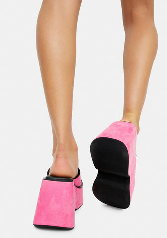 That 70s Flow Platform Slides - Pink