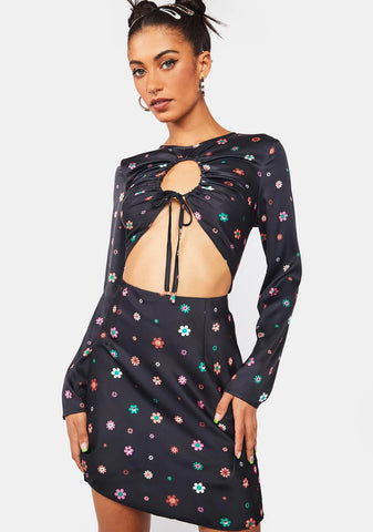 Trippy Print Mini Dress