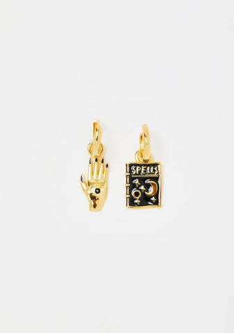 Mystic Spells Gold Earrings