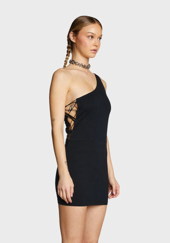 Kanya Lace Up Mini Dress