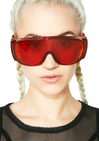 Burning Ember Shield Sunglasses