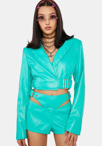 Jade The Devil's Reject Vegan Leather Shorts