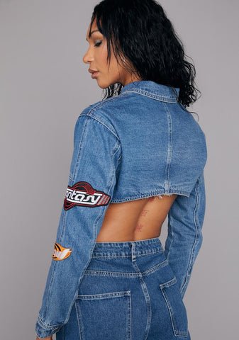 Earn My Stripes Denim Jacket