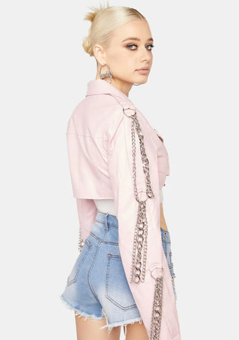 Diva Shackled To You Cropped Jacket