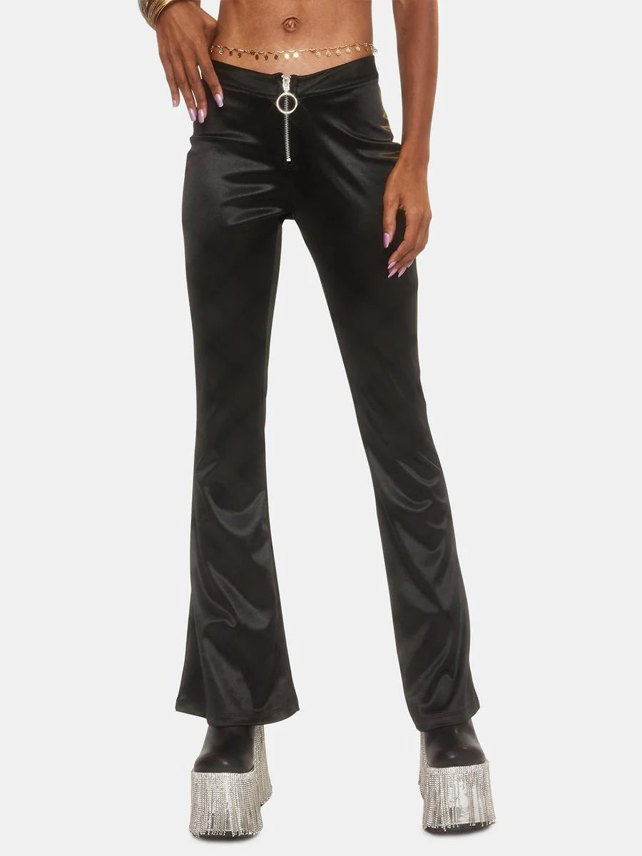 Dark Liaison Satin Flares