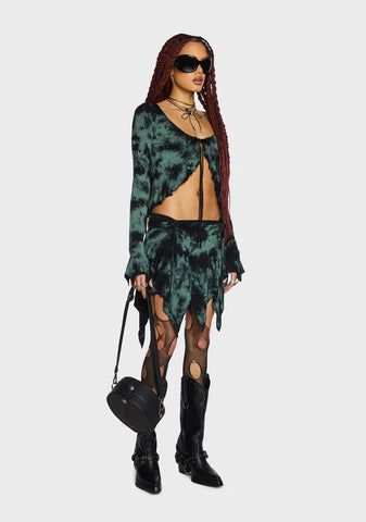 Reading Palms Long Sleeve Top