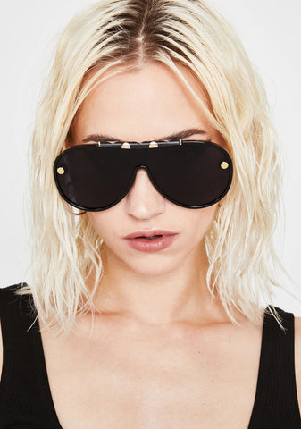 Dark Ready To Takeoff Aviator Sunglasses