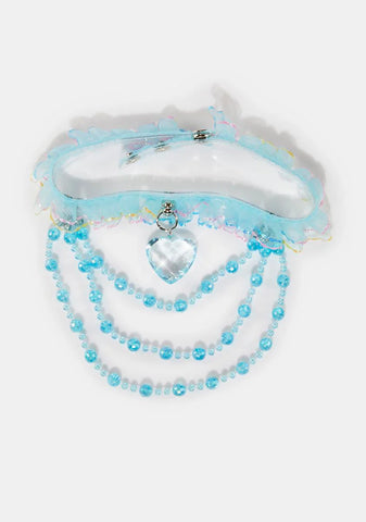 Crystal Clear Beaded Choker