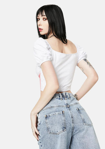 Hello Kitty Seamed Corset Top