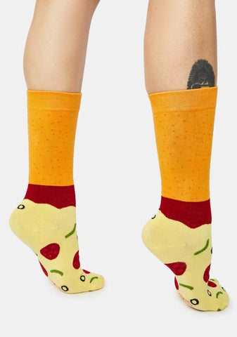 Another Slice Pizza Crew Socks